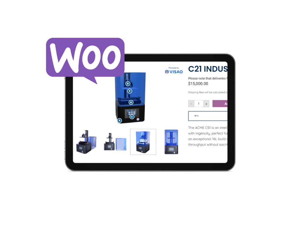 How to integrate a 3D viewer to WooCommmerce in 4 easy steps | Visao